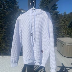 White Hoodie Size L